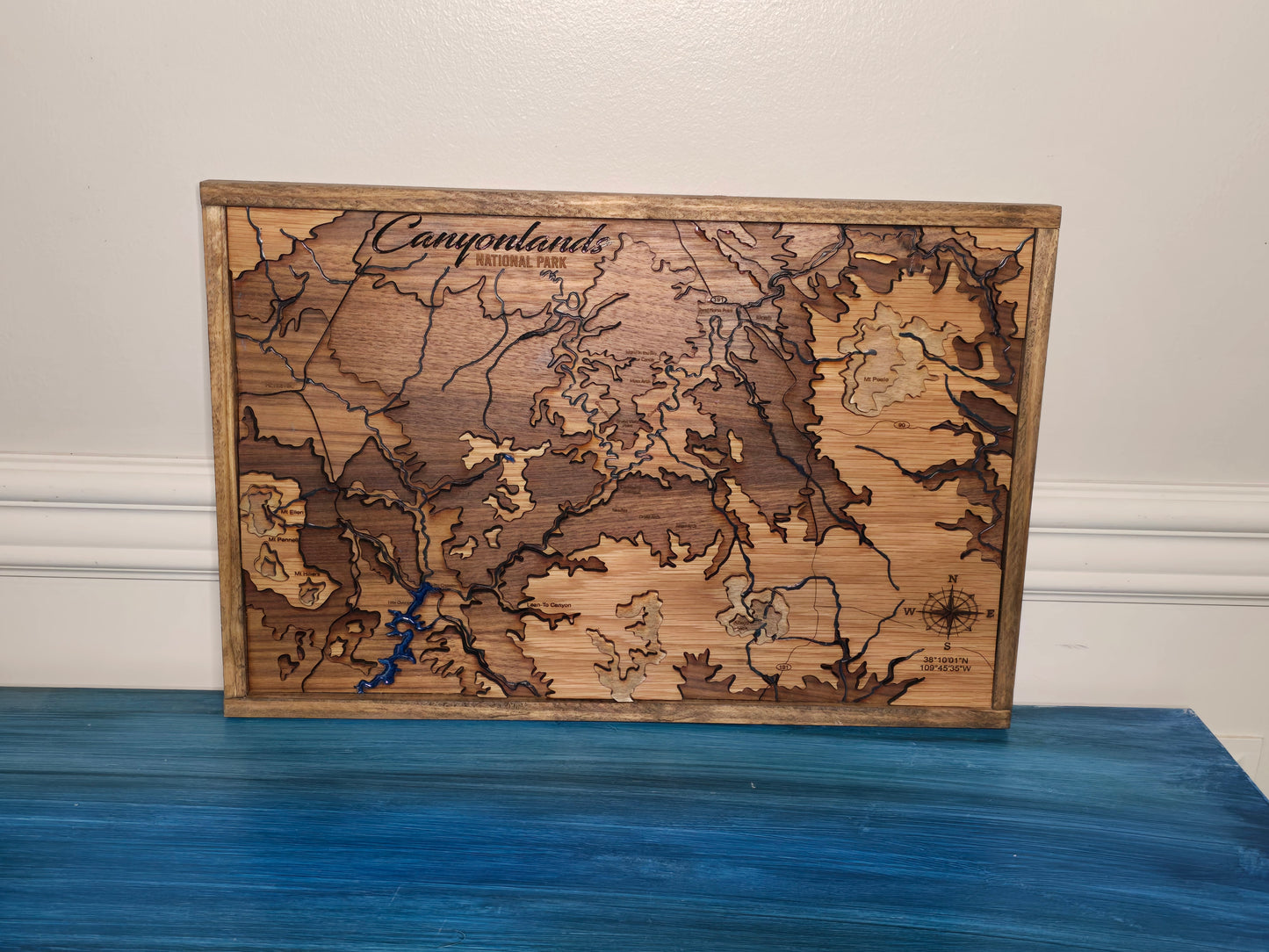 Canyonlands National Park Dark Wood Map