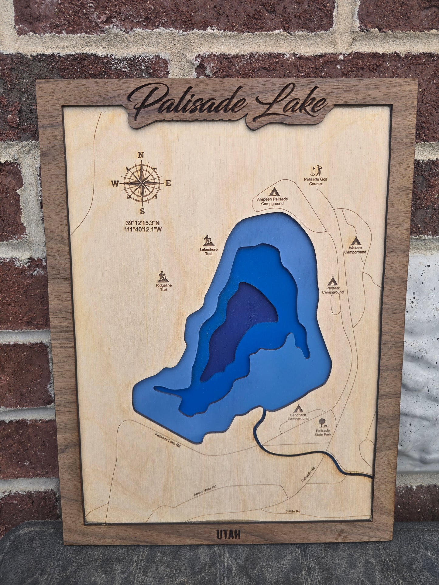 Palisade Lake Layered Map