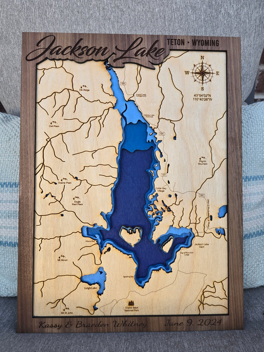 Jackson Lake Layered Lake Map