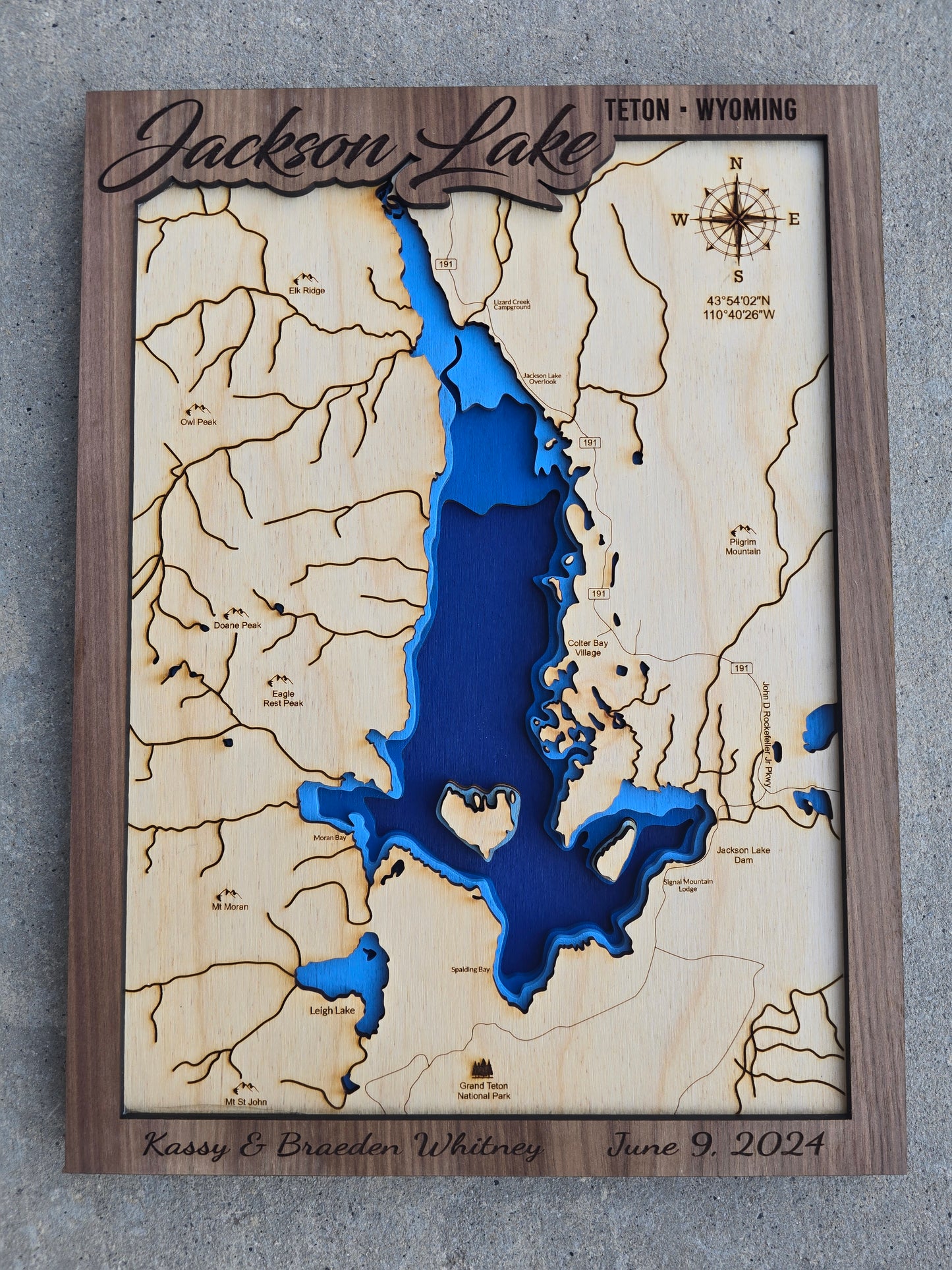 Jackson Lake Layered Lake Map