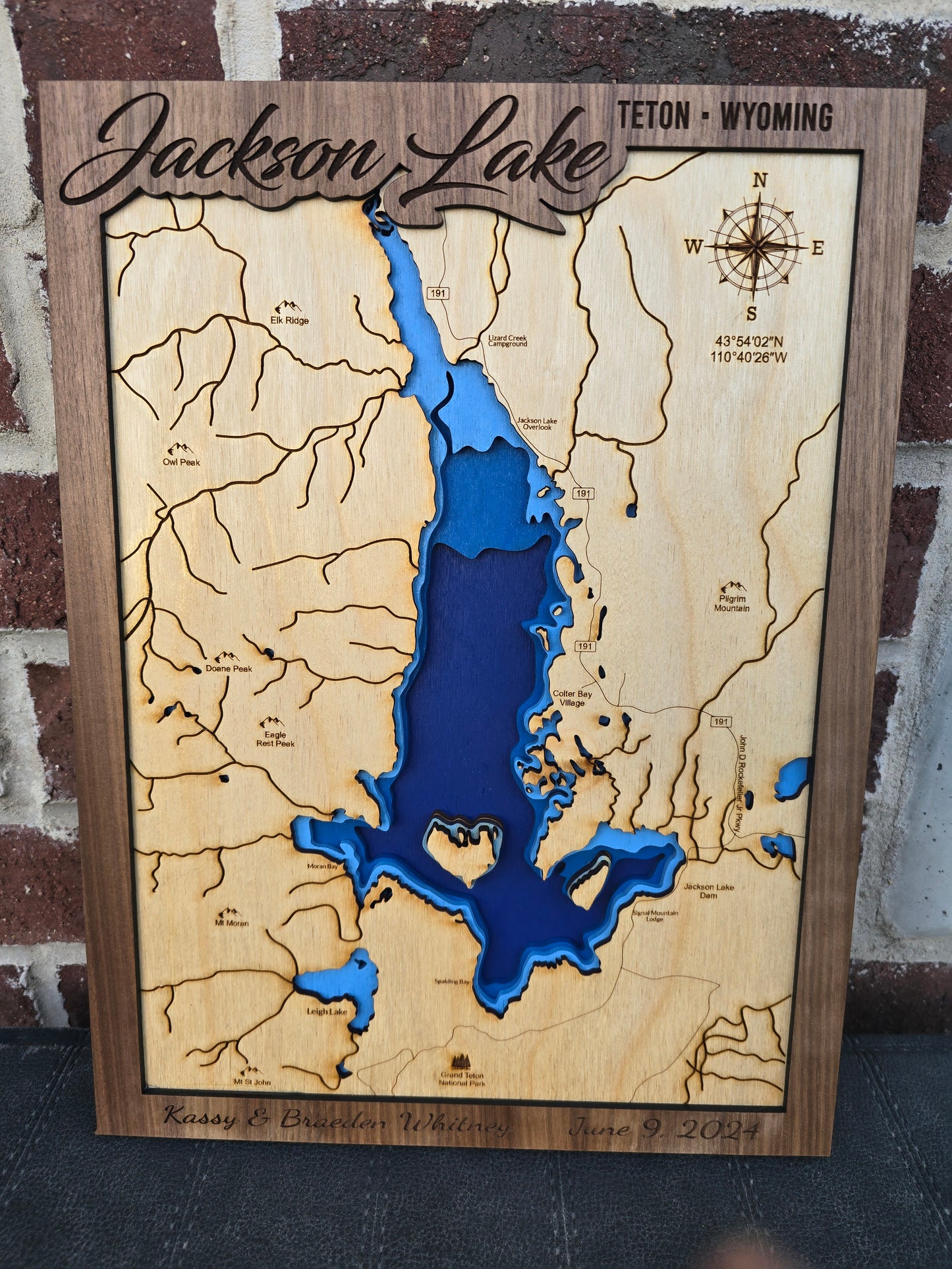 Jackson Lake Layered Lake Map