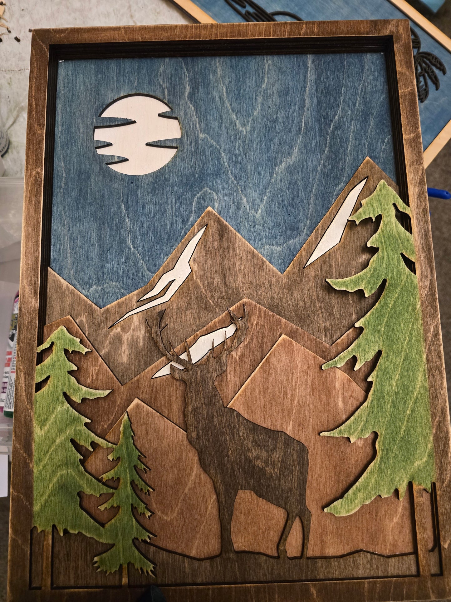 Mountain Scene Elk