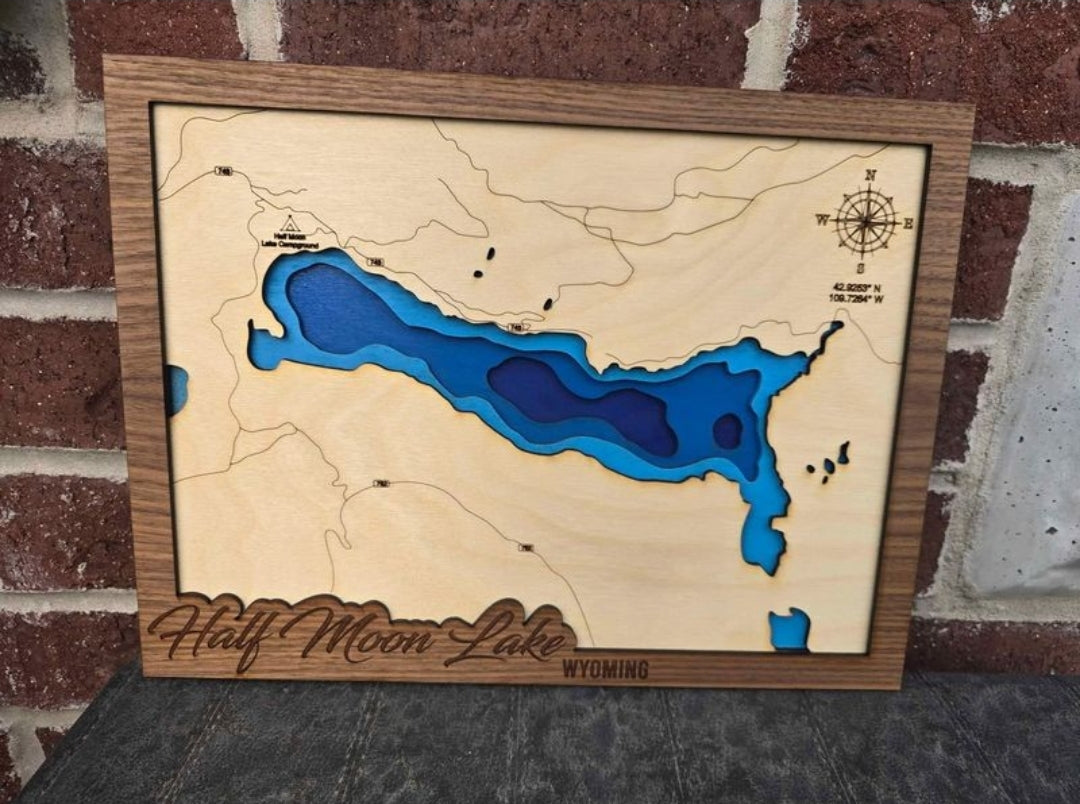 Half Moon Lake Layered Lake Map