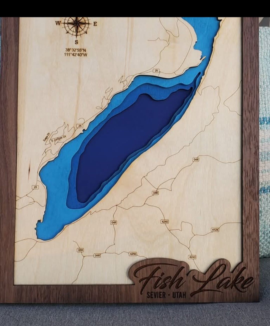 Fish Lake Layered Lake Map