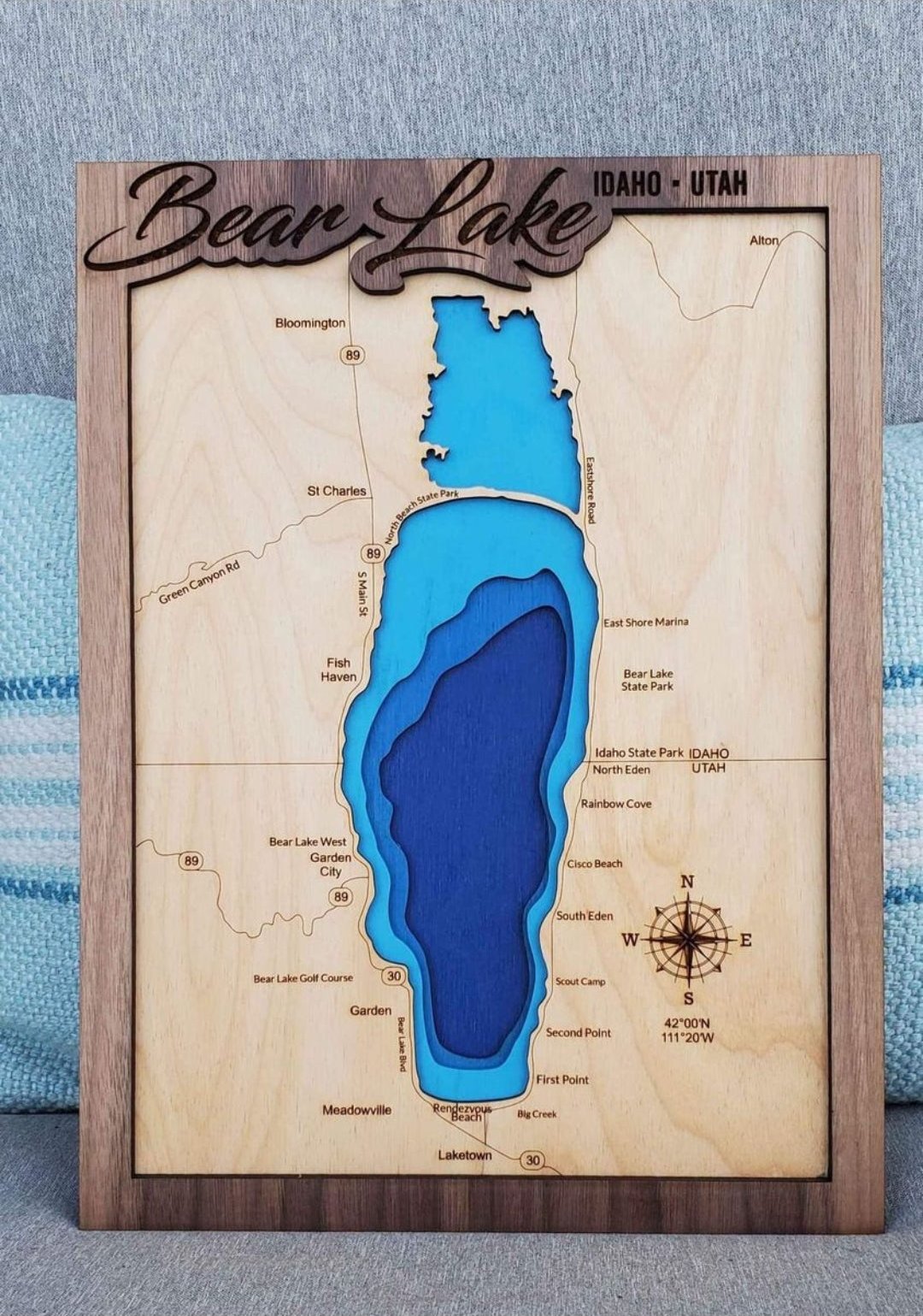 Bear Lake Layered Lake Map