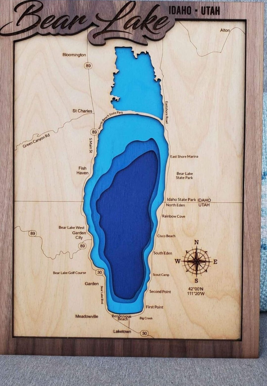 Bear Lake Layered Lake Map