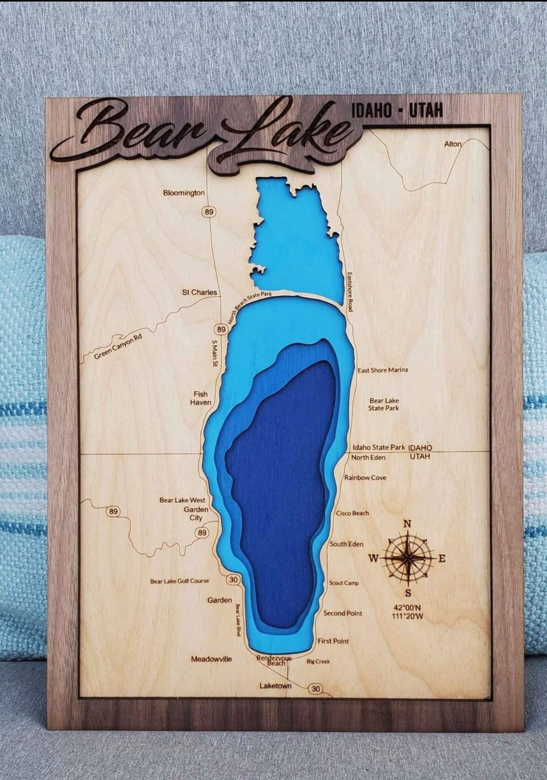 Bear Lake Layered Lake Map