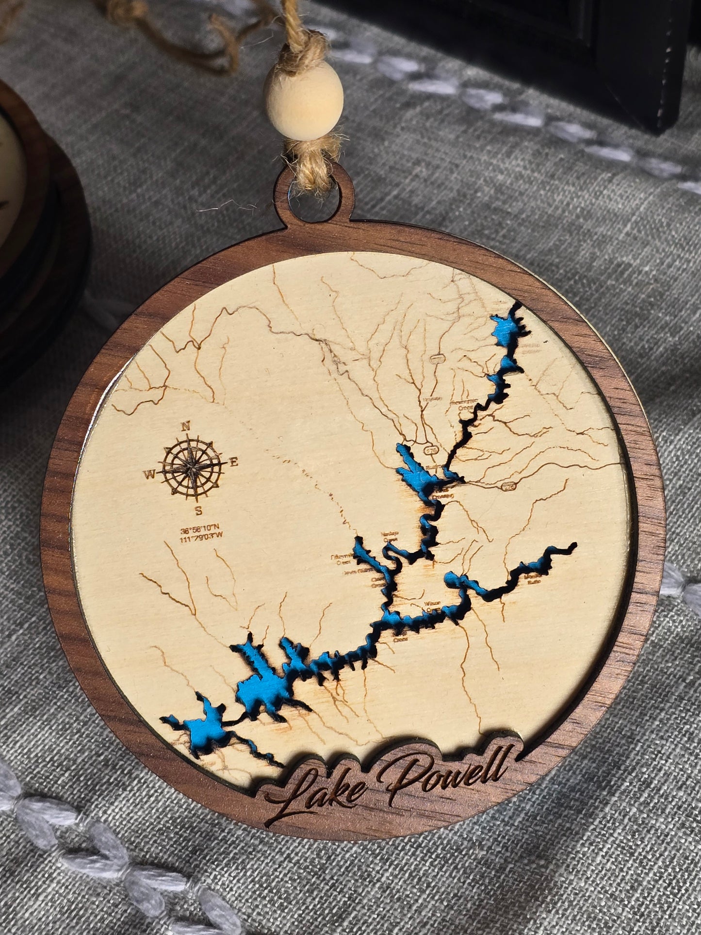 Lake Powell Map Ornament