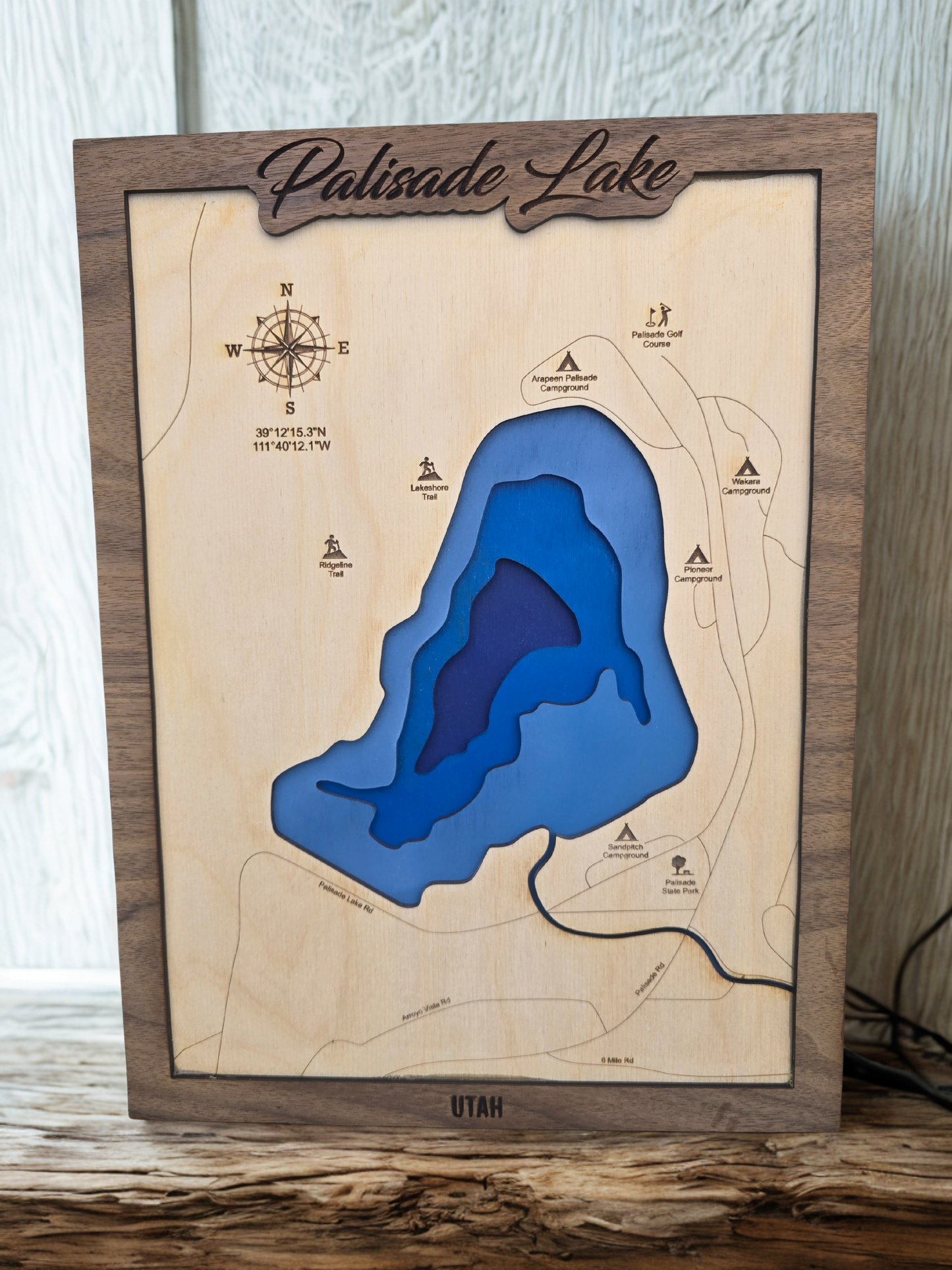 Palisade Lake Layered Map