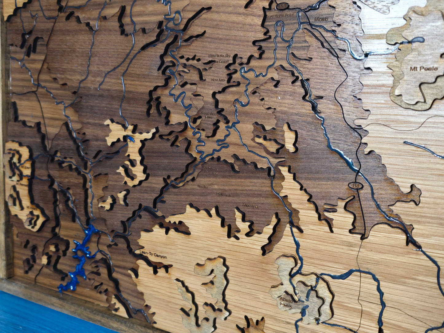 Canyonlands National Park Dark Wood Map