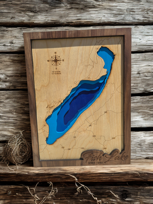 Fish Lake Layered Lake Map