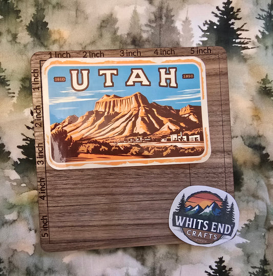 Vintage Utah Sticker
