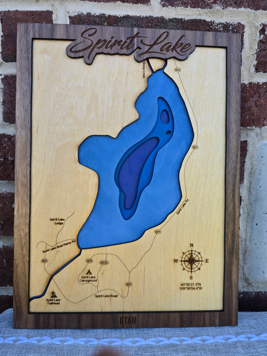 Spirit Lake Layered Map