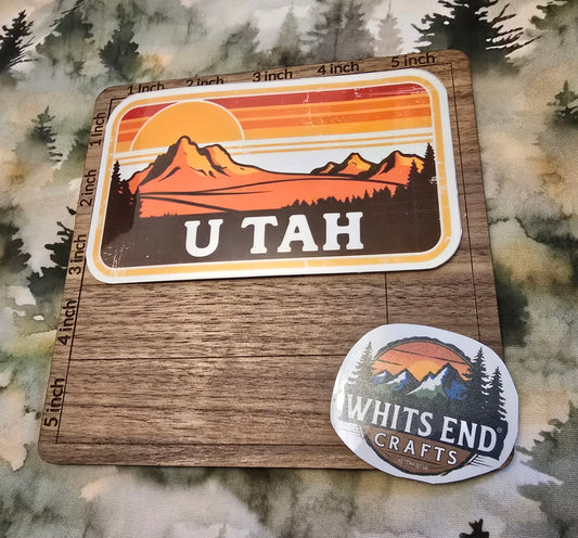 Vintage 70's Style Utah Sticker