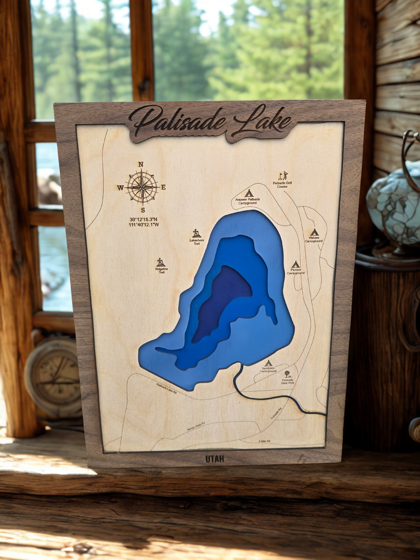 Palisade Lake Layered Map